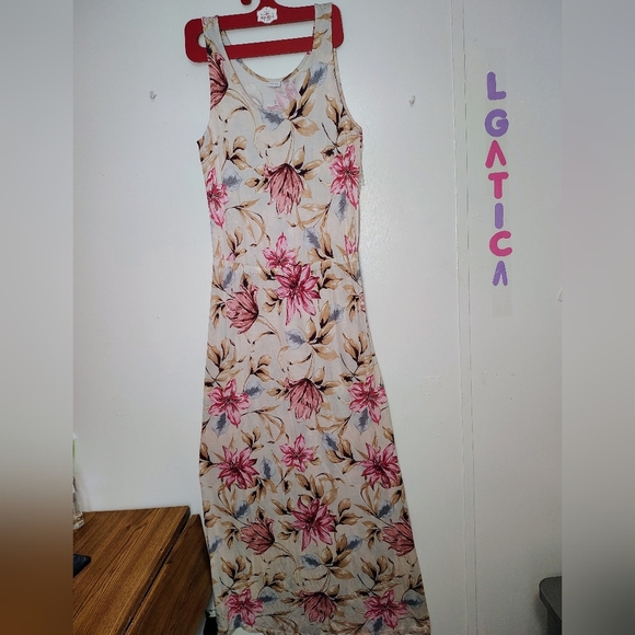 Lascana Maxi Sundress Floral women's sleeveles,pullover, Relaxed beach,sz 12. - Picture 2 of 16